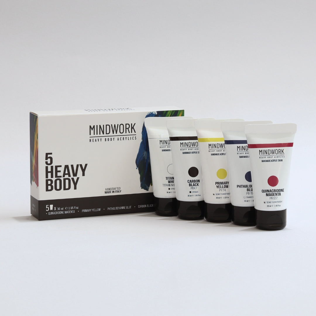 Mindwork Heavy Body Acrylics - Primary Set
